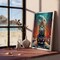 Paint by Numbers Kit for Adults Train- 40x50cm Canvas,Landscape Paint by Number - Acrylic Paint Set - Relaxing DIY Art for Beginners & Experts - Home Wall Decoration